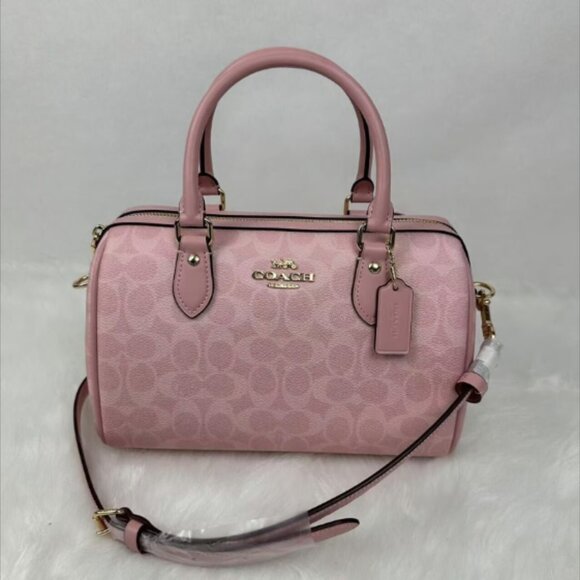 CV961 Coach Rowan Satchel Bag In Signature Canvas - Picture 1 of 8